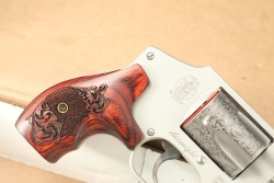 Smith & Wesson 2020s S&W Altamont Exclusive “The American Scroll” Engraved Limited Edition 1 of 300 Model 642-2 Airweight .38 Special 1 ⅞” Double Action Snub Nose Revolver 2021 - 2