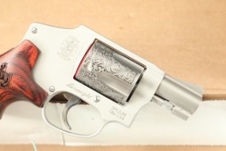 Smith & Wesson 2020s S&W Altamont Exclusive “The American Scroll” Engraved Limited Edition 1 of 300 Model 642-2 Airweight .38 Special 1 ⅞” Double Action Snub Nose Revolver 2021 - 3