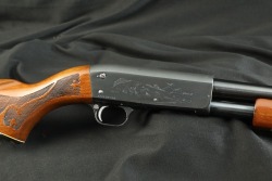 Ithaca 1970s Model 37 Featherlight Engraved 20 GA 28" Fixed Full Slam Fire Pump Action Shotgun 1970 C&R - 4