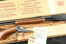 Winchester 1950s Model 61 .22 WMR 24” Pump Action Rifle & Box 1959 C&R