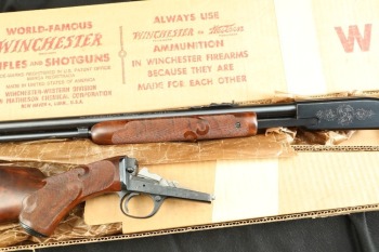 Winchester 1950s Model 61 Engraved Deluxe Gallery Gun .22 Short 24" Pump Action Rifle & Box 1957 C&R