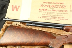 Winchester 1950s Model 61 Engraved Deluxe Gallery Gun .22 Short 24" Pump Action Rifle & Box 1957 C&R - 6