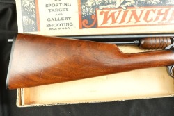 Wartime Winchester 1940s Model 62A .22 S/L/LR 23” Pump Action Rifle & Box 1942 C&R - 4