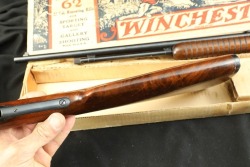 Wartime Winchester 1940s Model 62A .22 S/L/LR 23” Pump Action Rifle & Box 1942 C&R - 8