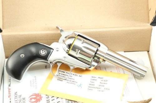 Ruger California Peace Officer Special Edition “Duty With Honor” Engraved “Sheriff’s Model” New Vaquero .45 ACP 3 3/4" Revolver 2012 W/ Box