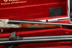 Krieghoff 2000s Grade IV Engraved Classic “Big Five” Two Barrel Set .470 Nitro Express & .375 Holland & Holland Magnum 24” Double Rifle, Side by Side W/ Americase 2007 - 4