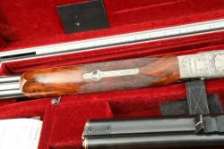 Krieghoff 2000s Grade IV Engraved Classic “Big Five” Two Barrel Set .470 Nitro Express & .375 Holland & Holland Magnum 24” Double Rifle, Side by Side W/ Americase 2007 - 13