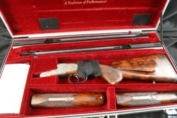 Krieghoff 2000s Grade IV Engraved Classic “Big Five” Two Barrel Set .470 Nitro Express & .375 Holland & Holland Magnum 24” Double Rifle, Side by Side W/ Americase 2007 - 29