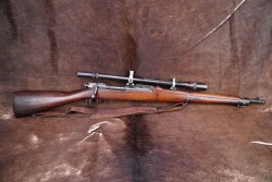 US WW2 Remington M-1903/USMC M-1903A4 Unertl 8X Scope Configured .30-06 24” Bolt Action Sniper Rifle 1942 C&R, W/ Named Marine Pith Helmet & HBT Shooting Jacket - 5