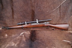 US WW2 Remington M-1903/USMC M-1903A4 Unertl 8X Scope Configured .30-06 24” Bolt Action Sniper Rifle 1942 C&R, W/ Named Marine Pith Helmet & HBT Shooting Jacket - 6