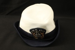 US Navy Post-WW2 Women’s Chief Pharmacist Mate CPO Badged White Summer Service Dress Uniform: Jacket, Skirt, Hat - 9