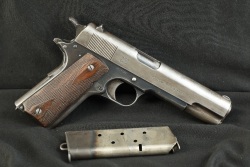 US Army Pre-WW1 Springfield Armory Model 1911 .45 ACP 5” Semi-Auto Pistol W/ Unique Early Springfield “Folded Over Frame” Lanyard Loop Two Tone Magazine 1914 C&R - 2