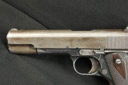 US Army Pre-WW1 Springfield Armory Model 1911 .45 ACP 5” Semi-Auto Pistol W/ Unique Early Springfield “Folded Over Frame” Lanyard Loop Two Tone Magazine 1914 C&R - 7