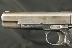 US Army Pre-WW1 Springfield Armory Model 1911 .45 ACP 5” Semi-Auto Pistol W/ Unique Early Springfield “Folded Over Frame” Lanyard Loop Two Tone Magazine 1914 C&R - 21