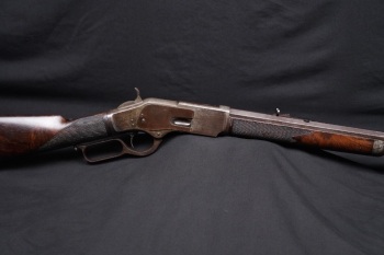 Antique Winchester Model 1873 “1 of 1,000” .44-40 WCF 24” Octagonal Barrel Lever Action Rifle 1875 & Letter