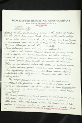 Unique Three Page Handwritten Letter Dating to 1935 From Ad Topperwein to John Olin Discussing The Winchester M-54 Bolt Action Rifle - 3