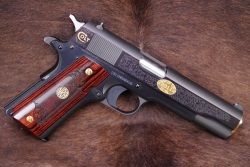 Colt Friends of NRA 2011 Gun of the Year Engraved & Gold Plated 1911 .45 ACP 5” Semi-Auto Pistol 2010