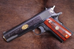 Colt Friends of NRA 2011 Gun of the Year Engraved & Gold Plated 1911 .45 ACP 5” Semi-Auto Pistol 2010 - 2