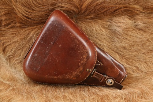 Imperial Japanese Army WW2 Type 14 Nambu “Clamshell” Brown Leather