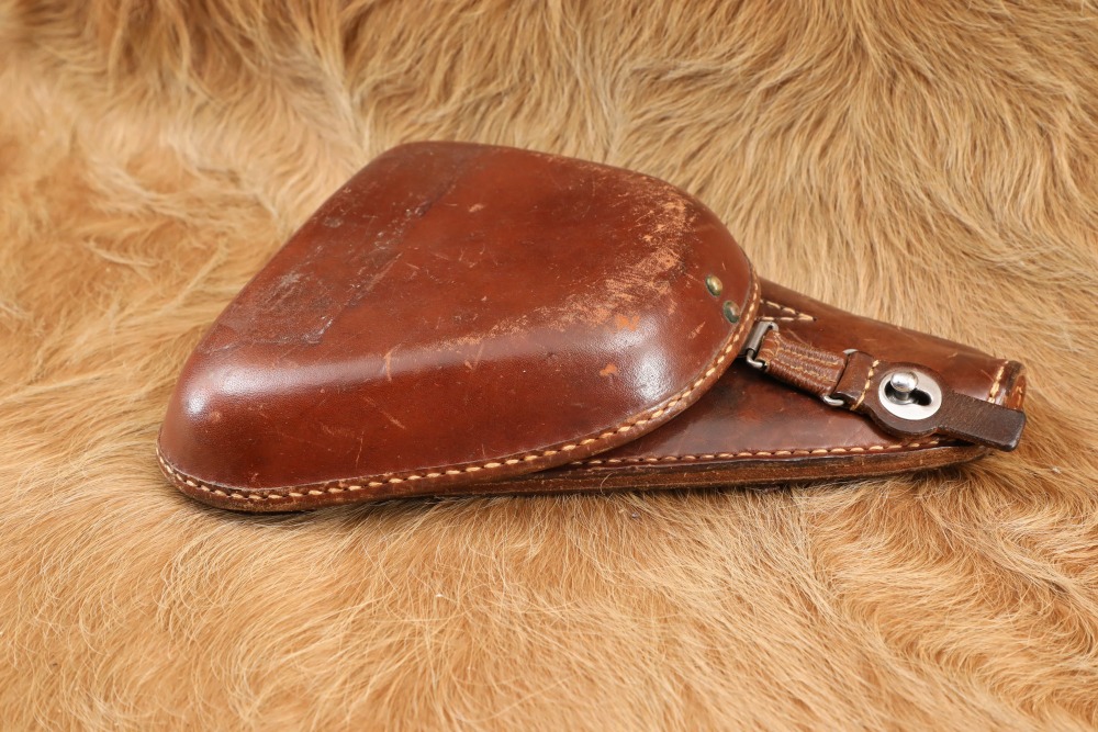 Imperial Japanese Army WW2 Type 14 Nambu “Clamshell” Brown Leather