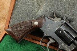 Smith & Wesson S&W Pre-Model 18 .22 LR 4&rdquo; Revolver & Case 1965 C&R - 2