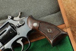 Smith & Wesson S&W Pre-Model 18 .22 LR 4&rdquo; Revolver & Case 1965 C&R - 8