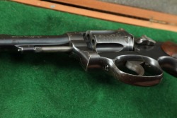 Smith & Wesson S&W Pre-Model 18 .22 LR 4&rdquo; Revolver & Case 1965 C&R - 10