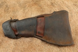 Antique Smith & Wesson Commercial 3rd Model Russian .44 6.5&Prime; Nickel Revolver W/ Old West Holster Rig - 24