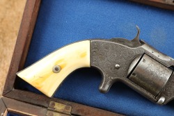 Factory Engraved Antique US Civil War Era Smith & Wesson Model 2 Old Army .32 RF 6&rdquo; Tip-up Revolver - 3