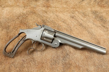 Antique Smith & Wesson S&W Tool Room 2nd Model Russian .44 Cal. 7&rdquo; White Revolver Presented to Charles Alonzo King