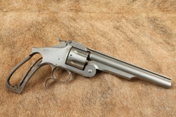 Antique Smith & Wesson S&W Tool Room 2nd Model Russian .44 Cal. 7&rdquo; White Revolver Presented to Charles Alonzo King