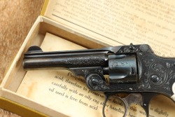 Factory Engraved Smith & Wesson .32 Safety Hammerless 3rd Model .32 S&W 3&rdquo; DA Revolver, Box & Papers - 4