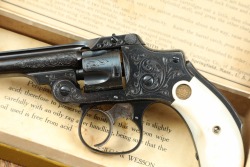 Factory Engraved Smith & Wesson .32 Safety Hammerless 3rd Model .32 S&W 3&rdquo; DA Revolver, Box & Papers - 5