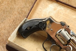 Smith & Wesson Nickeled .32 Safety Hammerless 2nd Model .32 S&W 3.5&rdquo; DA Revolver & Box 1902-1909 C&R - 3