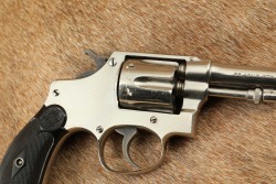 Factory Nickel Smith & Wesson .32 Hand Ejector 3rd Model .32 S&W Long 3.25&Prime; DA/SA Revolver C&R - 3