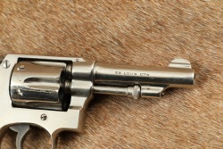 Factory Nickel Smith & Wesson .32 Hand Ejector 3rd Model .32 S&W Long 3.25&Prime; DA/SA Revolver C&R - 4