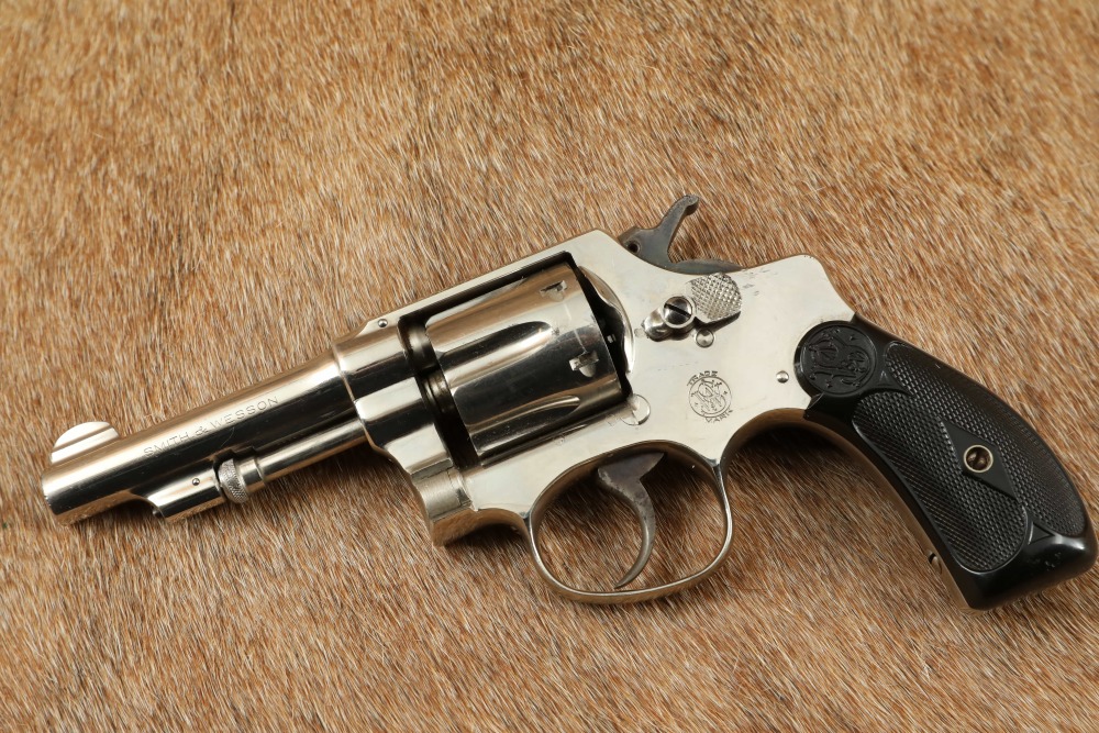 Factory Nickel Smith & Wesson .32 Hand Ejector 3rd Model .32 S&W