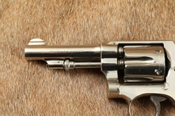 Factory Nickel Smith & Wesson .32 Hand Ejector 3rd Model .32 S&W Long 3.25&Prime; DA/SA Revolver C&R - 6