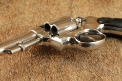 Factory Nickel Smith & Wesson .32 Hand Ejector 3rd Model .32 S&W Long 3.25&Prime; DA/SA Revolver C&R - 10
