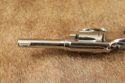 Factory Nickel Smith & Wesson .32 Hand Ejector 3rd Model .32 S&W Long 3.25&Prime; DA/SA Revolver C&R - 17