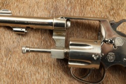 Factory Nickel Smith & Wesson .32 Hand Ejector 3rd Model .32 S&W Long 3.25&Prime; DA/SA Revolver C&R - 23