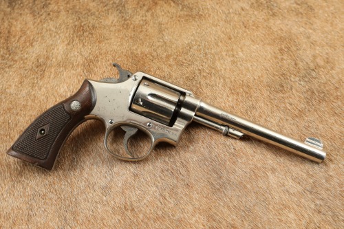 Factory Nickel Smith & Wesson .32-20 Hand Ejector Model of 1905