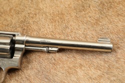 Factory Nickel Smith & Wesson .32-20 Hand Ejector Model of 1905 4th Change 6&rdquo; DA/SA Revolver C&R - 4