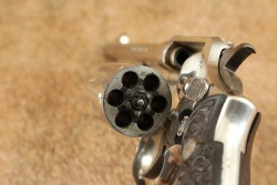 Factory Nickel Smith & Wesson .32-20 Hand Ejector Model of 1905 4th Change 6&rdquo; DA/SA Revolver C&R - 19