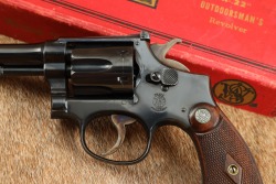 Smith & Wesson Pre-War K-22 &ldquo;Outdoorsman&rdquo; 1st Model .22 LR 6&rdquo; DA/SA Revolver W/ Box & Letter &rsquo;36 C&R - 7