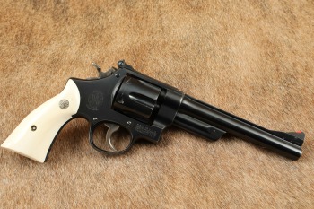 Ivory Grips Smith & Wesson .44 Hand Ejector 4th Model of 1950 Target .44 Spl 6.5&Prime; DA/SA Revolver C&R