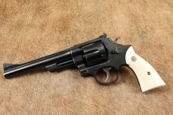 Ivory Grips Smith & Wesson .44 Hand Ejector 4th Model of 1950 Target .44 Spl 6.5&Prime; DA/SA Revolver C&R - 5