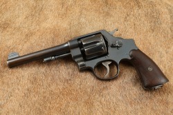 US Army WW1 &ldquo;UNITED STATES PROPERTY&rdquo; Marked Smith & Wesson M-1917 .45 ACP 5.5&rdquo; Revolver ca. 1918 C&R - 5