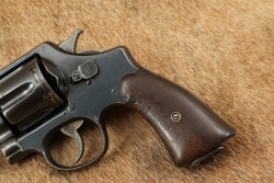 US Army WW1 &ldquo;UNITED STATES PROPERTY&rdquo; Marked Smith & Wesson M-1917 .45 ACP 5.5&rdquo; Revolver ca. 1918 C&R - 8