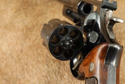 Smith & Wesson Bright Blue 44 Hand Ejector 4th Model of 1950 Target .44 Special Revolver 1950-55 C&R - 19